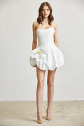 Flora Flare Satin Corset Dress